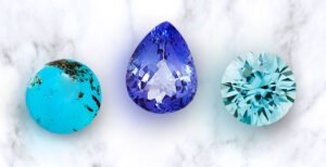 Zircon, Tanzanite and Turquoise serve as a birthstone for the month of December