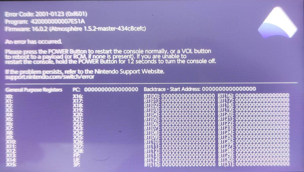 Quick solution for Atmosphere 2001-0123